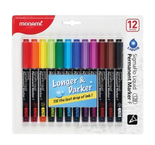 MARKER PERMANENT MONAMI, SET 12