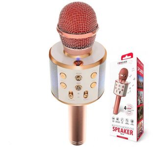 MIKROFON Z ZVOČNIKOM FOREVER BMS-300 ROZA ZLAT