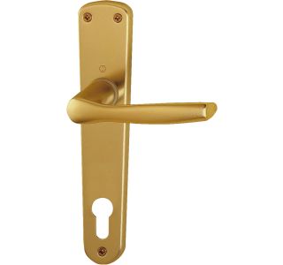 ALU KLJUKA ZA VRATA HOPPE MILANO S ŠČITOM CILINDER F-4