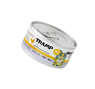 MOKRA HRANA ZA MAČKE TRAMP 4* CAT PATE CHICKEN PIŠČANČJA PAŠTETA ZA ODRASLE MAČKE, 16 X 100 G