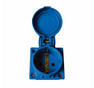 MOTORSKA VTIČNICA PCE 2P+E 16A 250V ŠUKO MODRA IP54 VGRADNA 50X50 STR.