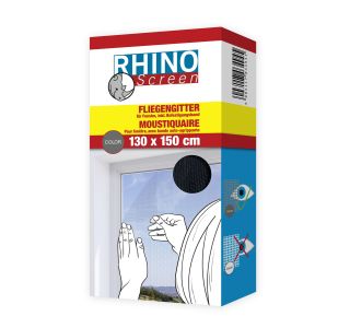KOMARNIK ZA OKNO RHINO, 130X150CM, ČRN