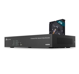 MREŽNI USMERNIK (ROUTER) TP LINK MINI VIGI NVR1004H-4P- 2TB 4CHANNEL 4K 4XPOE USB