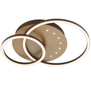 NADGRADNA STROP. SVETILKA BRILONER FRAME 26W WW RJAVO - ZLATA