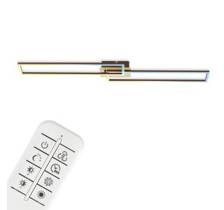 NADGRADNA STROP. SVETILKA BRILONER FRAME 40W WW RJAVO - ZLATA