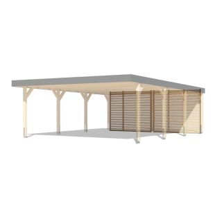 NADSTREŠEK ZA AVTO KARIBU ZADNJA STENA ZA DVOJNI NADSTREŠEK