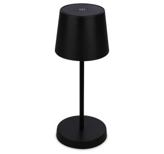 NAMIZNA SVETILKA BRILONER POLNILNA ČRNA PVC 2000MAH USB IP44 ZATEMLJIVA 26CM