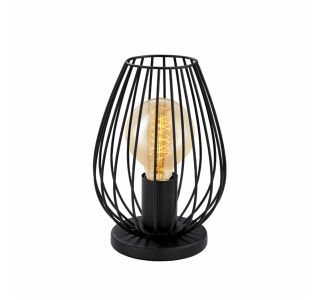 NAMIZNA SVETILKA EGLO NEWTOWN 1XE27, H=230MM FI=160MM, ČRNA NAMIZNA SVETILKA EGLO NEWTOWN 1XE27, H=230MM FI=160MM, ČRNA