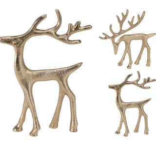 NAMIZNI OKRASEK EH KIPEC KOVINSKI JELENČEK SOR 15X16CM NAMIZNI OKRASEK EH KIPEC KOVINSKI JELENČEK SOR 15X16CM