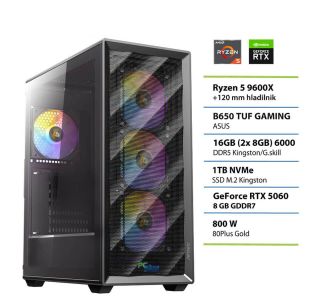 NAMIZNI RAČUNALNIK PC PLUS R59600X 16GB 1TB RTX5060 GAMER 8GB NAMIZNI RAČUNALNIK PC PLUS R59600X 16GB 1TB RTX5060 GAMER 8GB