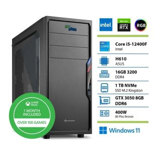 NAMIZNI RAČUNALNIK PC PLUS STORM I5-12400F 16GB 1TB RTX3050 W11 + XBOX GP