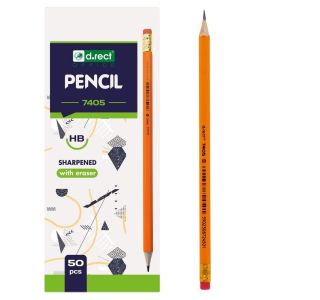 NAVADNI SVINČNIK LEVIA HB GRAFITNI Z RADIRKO 009231