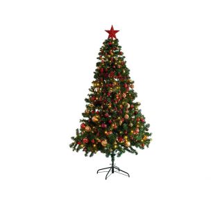 NOVOLETNA JELKA EVERLANDS 150 CM ZELENA Z OKRASKI 170 LUČK, IMPERIAL PINE