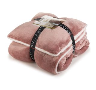 ODEJA SVILANIT IN VZGLAVNIK HUG, ROZNA BARVA 130X200