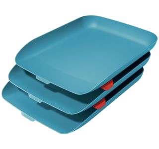 ODLOŽNI PREDAL, PREDALNIK LEITZ COSY-WOW COSY 3-DELNI MODER ODLOŽNI PREDAL, PREDALNIK LEITZ COSY-WOW COSY 3-DELNI MODER