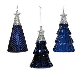OKRASEK ZA JELKO DECORIS JELKA, STEKLO, MODRA 6.7X12.6 CM, SORTIRANO OKRASEK ZA JELKO DECORIS JELKA, STEKLO, MODRA 6.7X12.6 CM, SORTIRANO