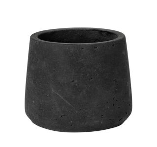 OKRASNI ZUNANJI LONEC POTTERY POTS PATT XXXL FI 34 CM PRANO ČRN