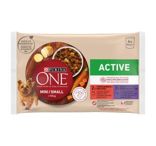 MOKRA HRANA ZA PSA PURINA ONE ACTIVE, GOVEDINA, RACA 4X85 G