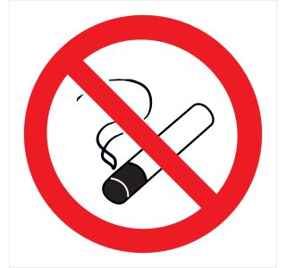 OPOZORILNI ZNAK WALTECO PREPOVEDANO KADITI - NALEPKA 92X92MM OPOZORILNI ZNAK WALTECO PREPOVEDANO KADITI - NALEPKA 92X92MM