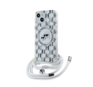 ORIGINALEN KARL LAGERFELD OVITEK MAGSAFE IPHONE 13 6.1 - MONOGRAM Z VRVICO - PROZOREN - KLHMP13MHCKCKLCT