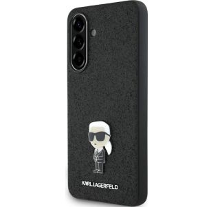 ORIGINALEN KARL LAGERFELD OVITEK SAMSUNG GALAXY A56 - GLITTER IML NFT ICONIC -  ČRN OVITEK Z BLEŠČICAMI- KLHCSA56GKNPSK