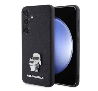 ORIGINALEN KARL LAGERFELD OVITEK SAMSUNG GALAXY S24 PLUS 5G - IML NFT FULL BODIES SAFFIANO - ČRNA ZAŠČITA - KLHCS24MPSAKCMPK