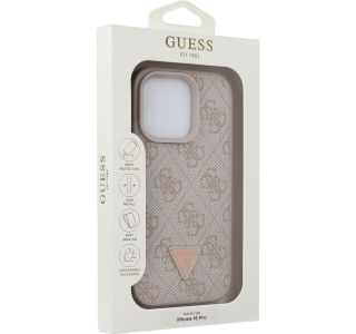 ORIGINALNI GUESS OVITEK GUHCP16LP4TDPP ZA IPHONE 16 PRO - LEATHER  - ROZA