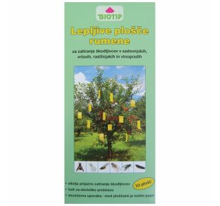 PAST ZA INSEKTE BIOTIP LEPLJIVE PLOŠČE MALE 10 KOS PAST ZA INSEKTE BIOTIP LEPLJIVE PLOŠČE MALE 10 KOS