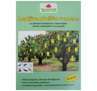 PAST ZA INSEKTE BIOTIP LEPLJIVE PLOŠČE VELIKE 10 KOS PAST ZA INSEKTE BIOTIP LEPLJIVE PLOŠČE VELIKE 10 KOS