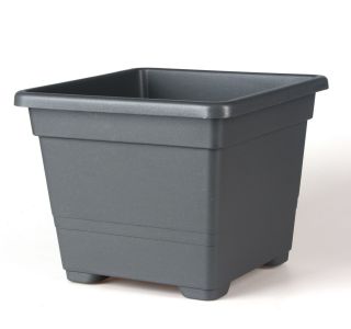 PE SADILNI LONEC KVADRAT 32 CM ANTRACIT