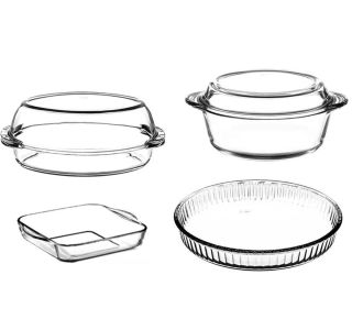 PEKAČ / MODEL ZA PEKO PASABAHCE BORCAM STEKLENI SET 4 DELNI