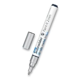 PERMANENTNI FLOMASTER SCHNEIDER KOVINSKI MARKER, SREBRN