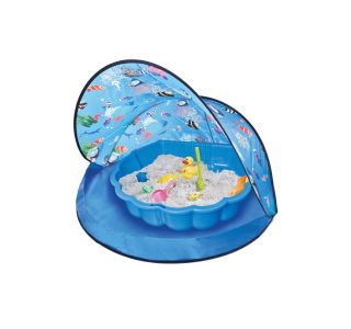 PESKOVNIK PARADISO S ŠOTOROM MODRE BARVE PESKOVNIK PARADISO S ŠOTOROM MODRE BARVE