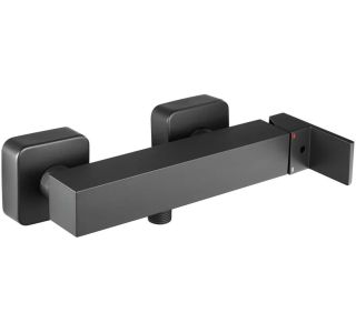 PIPA ZA TUŠ KAD UNITAS SQUARE Q40B ČRNA BREZ PRHE, GIBLJIVE CEVI