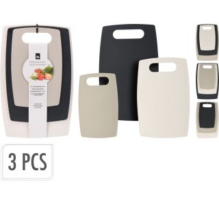 PLASTIČNA DESKA EH 3 DELNI SET KUHINJSKIH DESK ZA REZANJE MIX BARVE