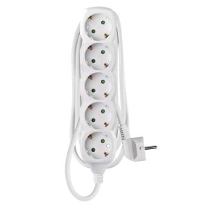 5 ŠUKO VTIČNIC 1.5M H05VV-F 3G1.0 PVC BELI 5 ŠUKO VTIČNIC 1.5M H05VV-F 3G1.0 PVC BELI