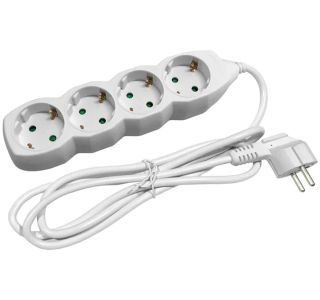 PODALJŠEK ENTAC 4 SCHUKO VTIČNICE 3M BEL