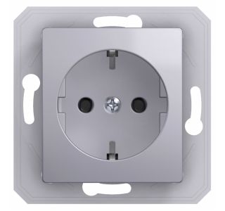 PODOMETNA VTIČNICA EKONOMIK VARNOSTNA SREBRNA, VIJAČNA, BOK