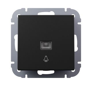 PODOMETNO TIPKALO I700 ZVONEC 10A ČRNO MAT S TLIVKO