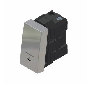 PODOMETNO TIPKALO MODYS NAVADNO 10A SREB, 1M, LUČ, BREZ TLIVK