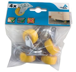 POHIŠTVENO KOLO DÖRNER + HELMER 30X14 MM PU-KOLO NOSIL. 20KG/KOLO ZAV=4KOS