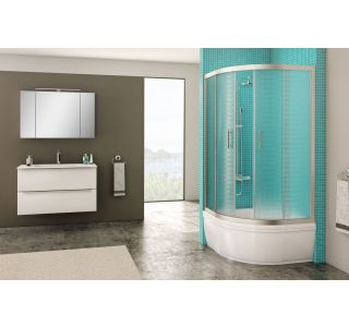 POLKROŽNA KAB. ZA PRHANJE KOLPA SAN TKP 90/CH DIXIE SQ LINE R=550 SILVER PR. ČINČILA POLKROŽNA KAB. ZA PRHANJE KOLPA SAN TKP 90/CH DIXIE SQ LINE R=550 SILVER PR. ČINČILA