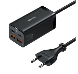 POLNILNIK ZA GSM BASEUS POLNILEC GAN3 USB/USB-C BASEUS ČRN 100W