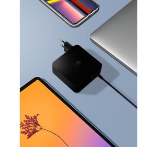 POLNILNIK ZA GSM ICY BOX 90W USB-C PD 3.0 GAN