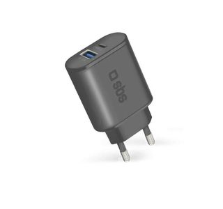 POLNILNIK ZA GSM SBS ADAPTER 1XUSB-A+1XUSB-C HITRI 10W BLACK