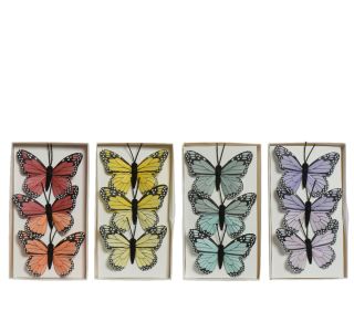 POMLADNA DEKORACIJA DECORIS METULJ, 3/1, SORT.