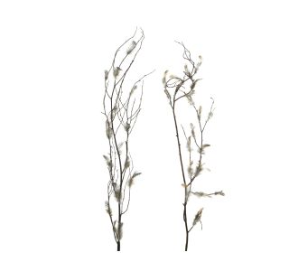 POMLADNA DEKORACIJA VEJICA 80 CM S PERJEM SORT