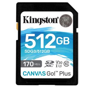 POMNILNIŠKA KARTICA KINGSTON SDXC 512GB SDG3/512GCANVAS GO PL POMNILNIŠKA KARTICA KINGSTON SDXC 512GB SDG3/512GCANVAS GO PL