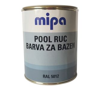 BARVA ZA BAZEN MIPA POOL RUC 0.75L RAL.: 5012 BAZENSKO MODRA