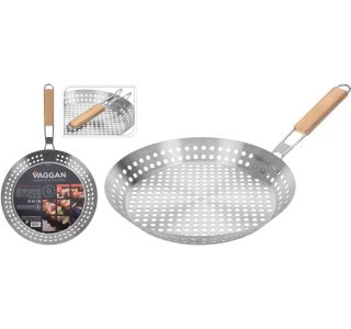 POSEBNI ŽAR EH PONEV ZA KOSTANJ FI 30 CM Z LESENIM ROČAJEM